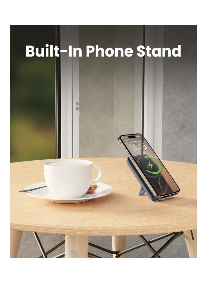 Moxedo - Moxedo Porta-Go 15W Wireless Charging Power Bank 10,000 mAh 20W PD USB-C / USB-A Port Portable Charger with Built-in Stand Compatible For iPhone 16/15/14/13/12 Series - Image 1