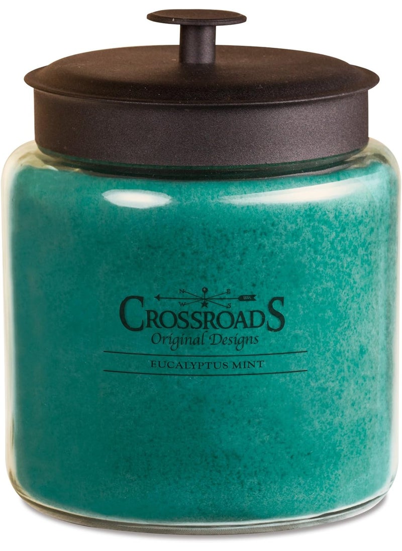 Crossroads Crossroads Eucalyptus Mint Scented 4-Wick Candle, 96 Ounce 