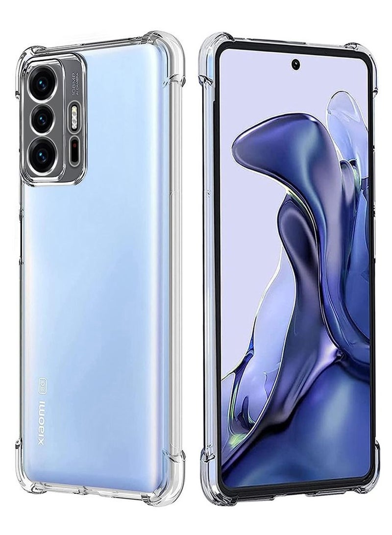 CATANES Xiaomi 11T Case Cover Clear Protective TPU Four Corners Cover Transparent Soft Case - Image 2