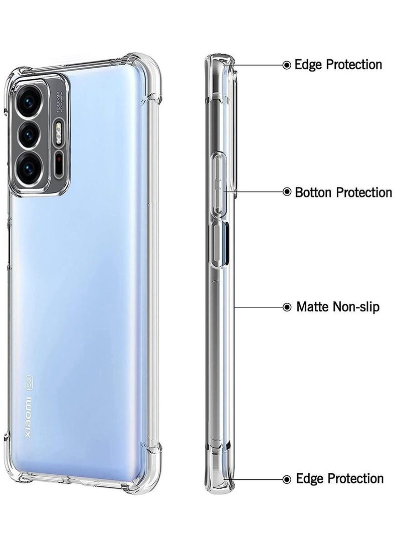 CATANES Xiaomi 11T Case Cover Clear Protective TPU Four Corners Cover Transparent Soft Case - Image 3