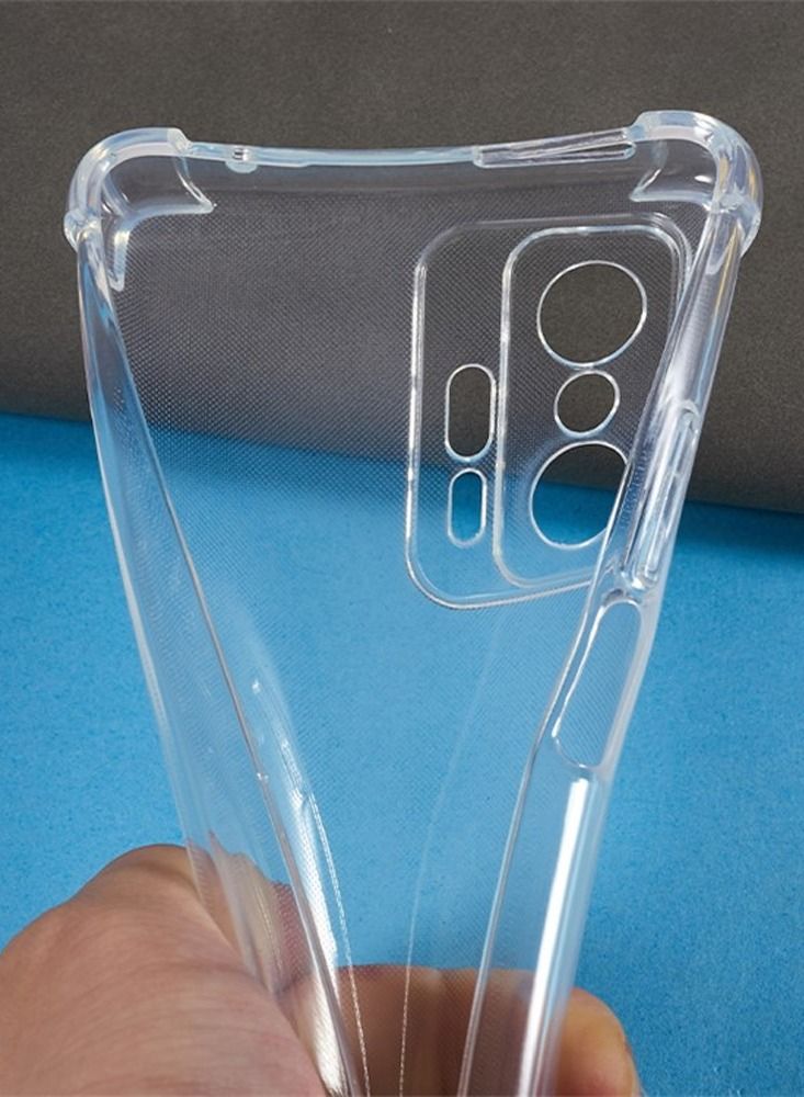CATANES Xiaomi 11T Case Cover Clear Protective TPU Four Corners Cover Transparent Soft Case - Image 5