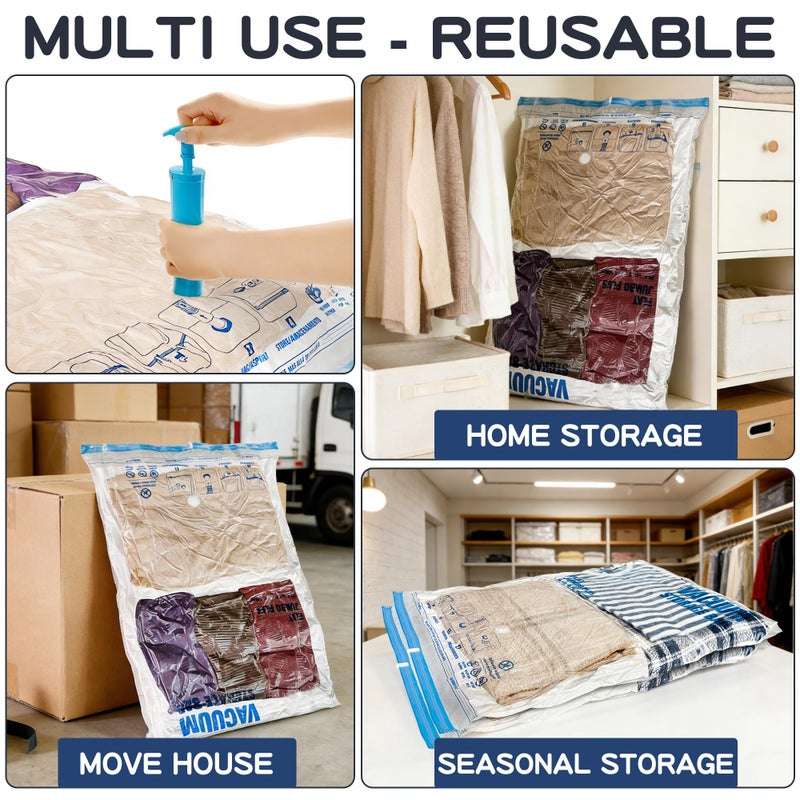 STORAGE MASTER XXL Jumbo Vacuum Storage Bags, 47''X35'' Extra Large Space Bags for Blanket, Bedding, Comforters (4-XXL) - Image 3