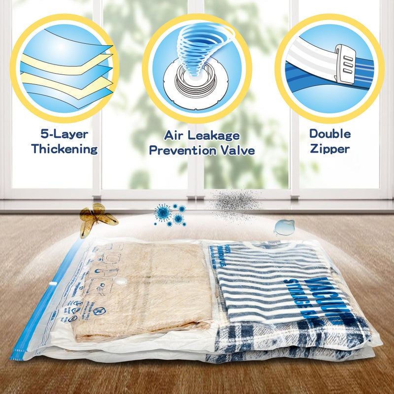 STORAGE MASTER XXL Jumbo Vacuum Storage Bags, 47''X35'' Extra Large Space Bags for Blanket, Bedding, Comforters (4-XXL) - Image 5