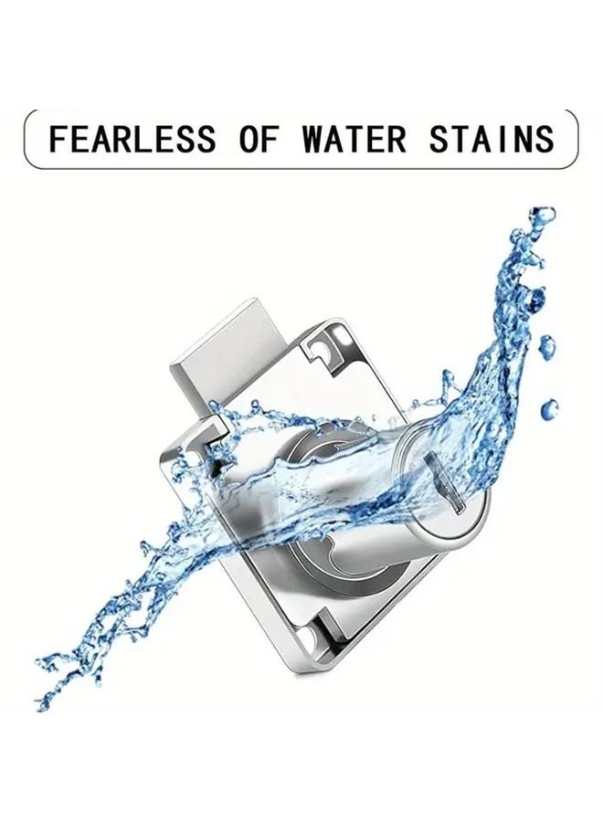 4pcs Silver Cylindrical Cabinet Drawer Locks with 8 Keys for Doors Cabinets Cupboards - Image 5