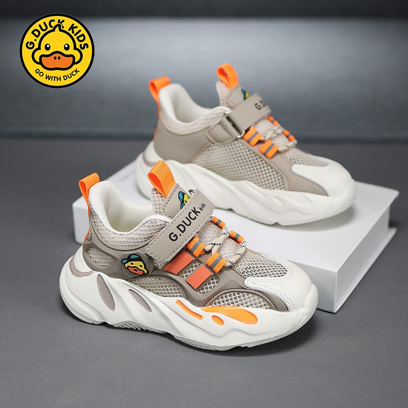 G.Duck Little Yellow Duck Children'S Shoes Boys Sports Shoes Children'S Single Net Breathable Hollow Casual Net Shoes - Image 5