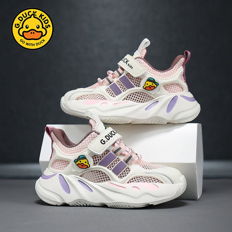 G.Duck Little Yellow Duck Children'S Shoes Boys Sports Shoes Children'S Single Net Breathable Hollow Casual Net Shoes - Image 4