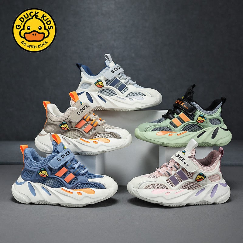 G.Duck Little Yellow Duck Children'S Shoes Boys Sports Shoes Children'S Single Net Breathable Hollow Casual Net Shoes - Image 2