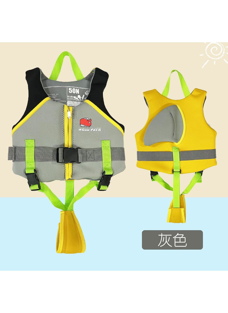 Generic Kids High Buoyancy Life Vest for Swimming Powder Blue (Blue Belt) 