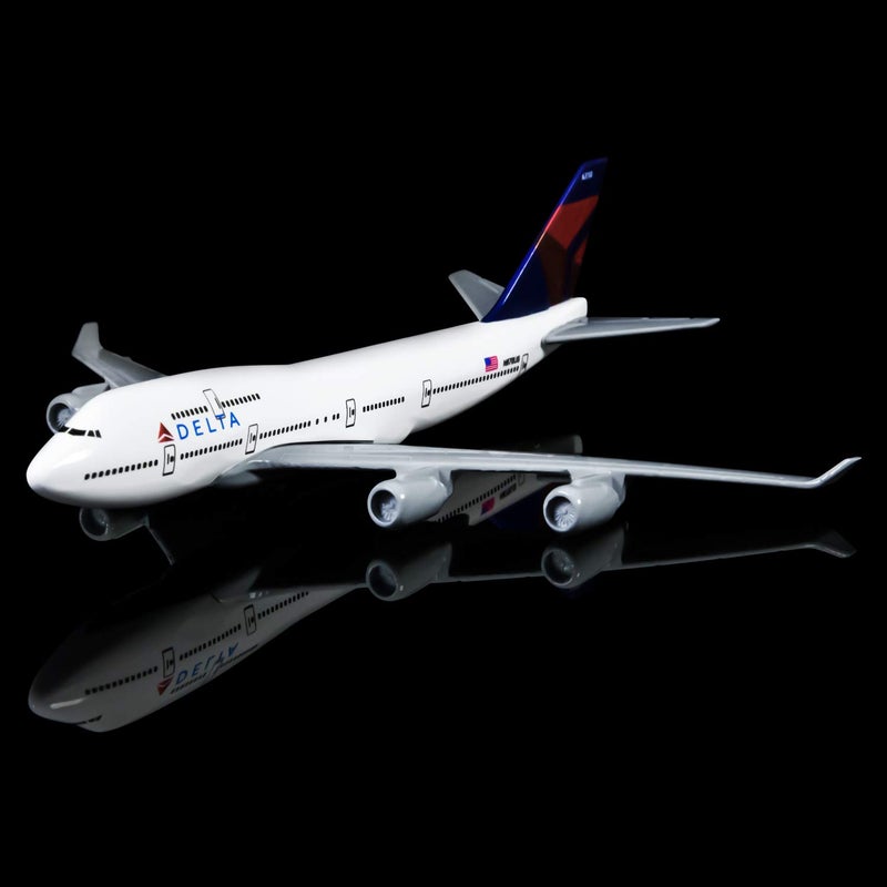 24-Hours Delta Boeing 747 Plane Model Alloy Metal Airplane Models Die-cast 1:400 - Image 3