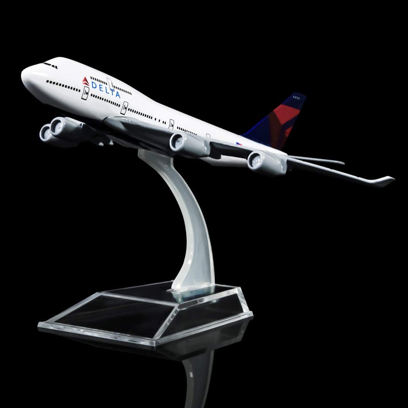 24-Hours Delta Boeing 747 Plane Model Alloy Metal Airplane Models Die-cast 1:400 - Image 2