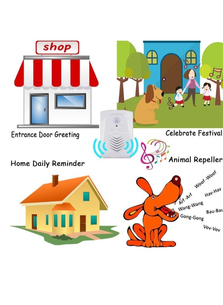 Motion Activated Voice Player, V22 Small Audio Speaker With Pir Motion Sensor, Durable Motion Detector With Audio Recording, Audio Player With USB Download Function, (1pc)