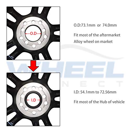 WHEEL CONNECT Hub Centric Rings 73.1 To 70.5 Mm