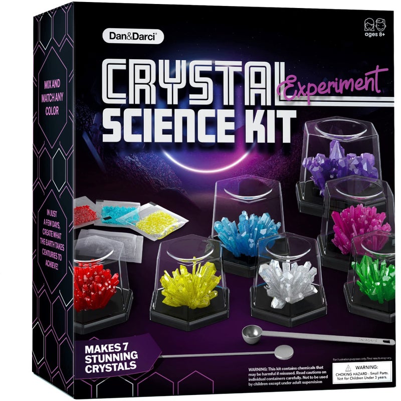 Dan&Darci Crystal Growing Kit for Kids - Science Experiments Gifts for Boys & Girls Ages 8-14 Year Old - Toys Teen Age Boy/Girl Arts & Crafts Kits - Cool Projects Ideas 8 9 10 11 12 Yr Olds - Image 1