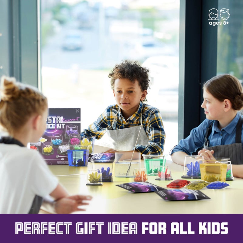 Dan&Darci Crystal Growing Kit for Kids - Science Experiments Gifts for Boys & Girls Ages 8-14 Year Old - Toys Teen Age Boy/Girl Arts & Crafts Kits - Cool Projects Ideas 8 9 10 11 12 Yr Olds - Image 3