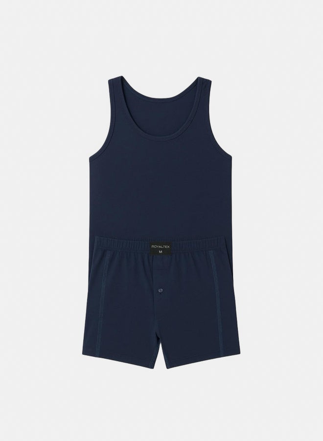 Navy blue cotton Set