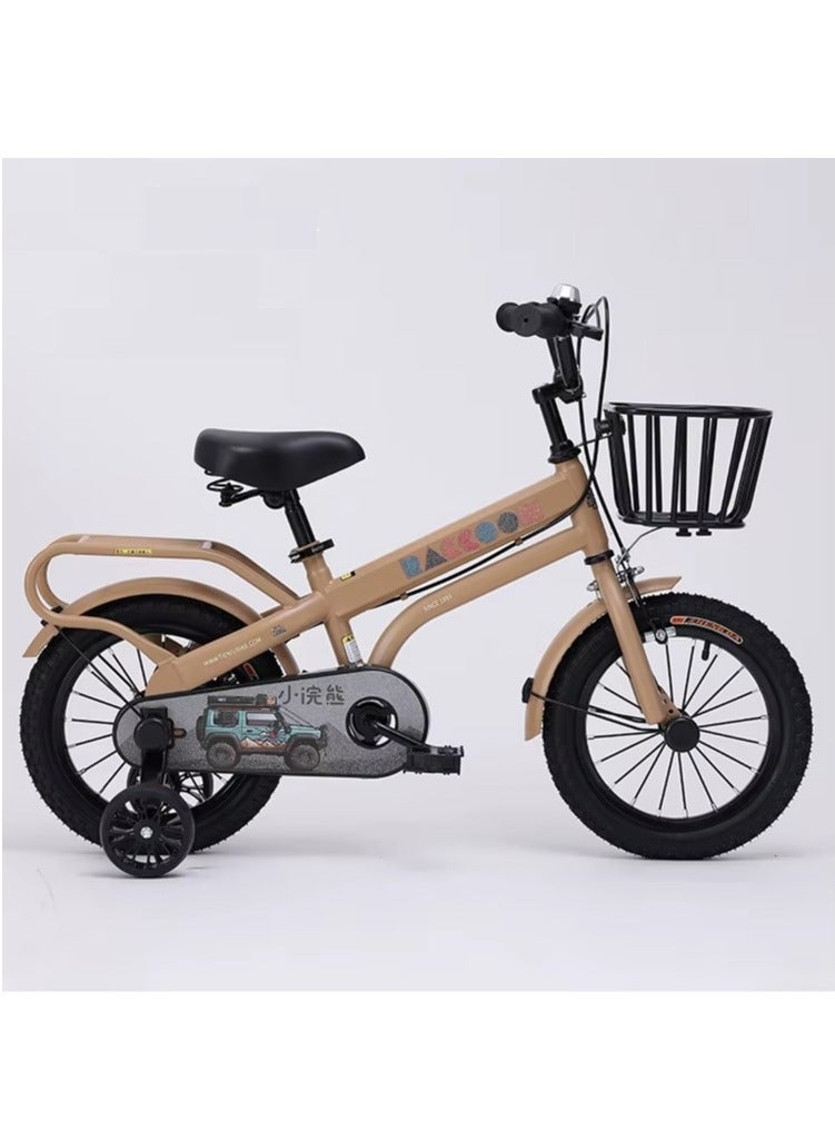 BABYCARA Kids Bike 12/14/16 Inch Assorted Cycling Removable Stabilizers Steel Frame with Basket and Air Tire  - Image 1