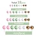 ASTARON Ball Cake Topper 32 Pcs Foam Wire Decorations Mini Balloons Cake Topper Sticks 4 Colors Sizes for Wedding Party Birthday Cake Decorating - Image 4