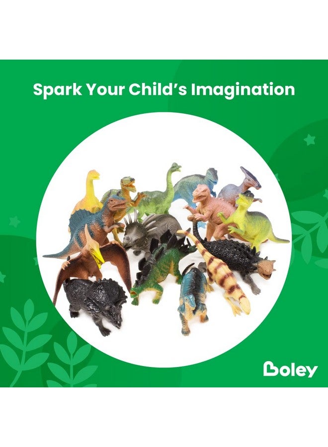 BOLEY BOLEY Monster (15-Pack) Large 7" Toy Dinosaurs Set - Enormous Variety of Authentic Type Plastic Dinosaurs - Great as Dinosaur Party Supplies, Birthday Party Favors, and More - Image 5