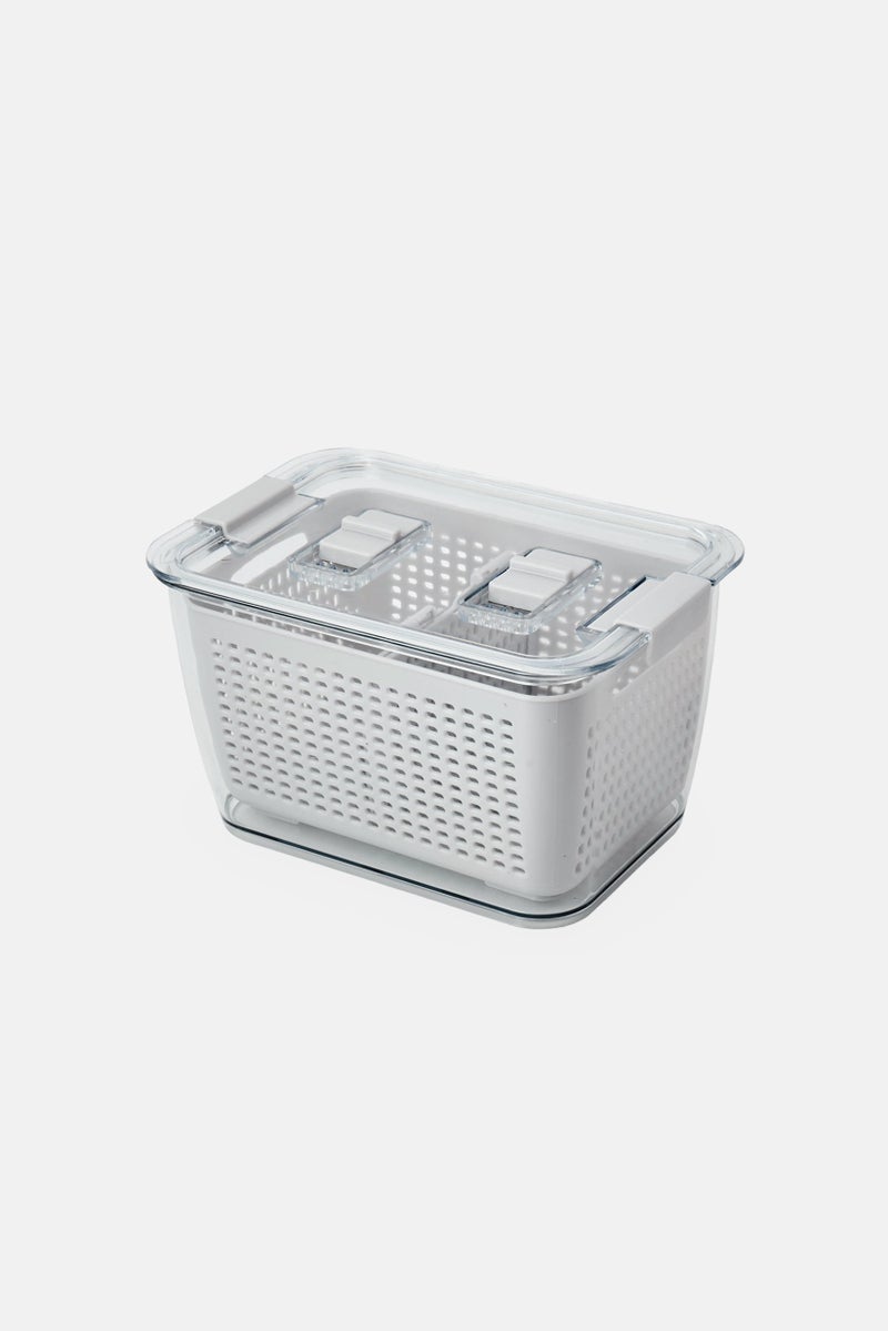 Alta Stackable Food Storage Produce Keeper, Transparent - Image 1