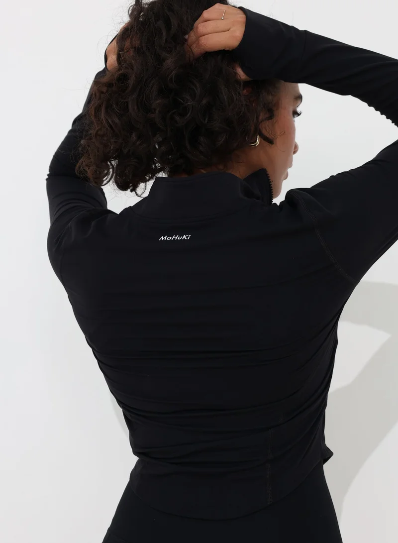 Mohuki Black Active FZ Jacket for Women | Best Price UAE