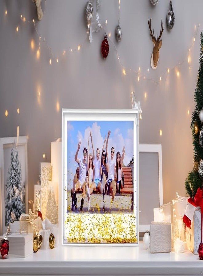 Kingho Glitter Picture Frame Cute Liquid Acrylic Photo Frames for Family Friends Couples Gifts, Mount for 4x6 inch (10x15 cm) Picture - Image 4