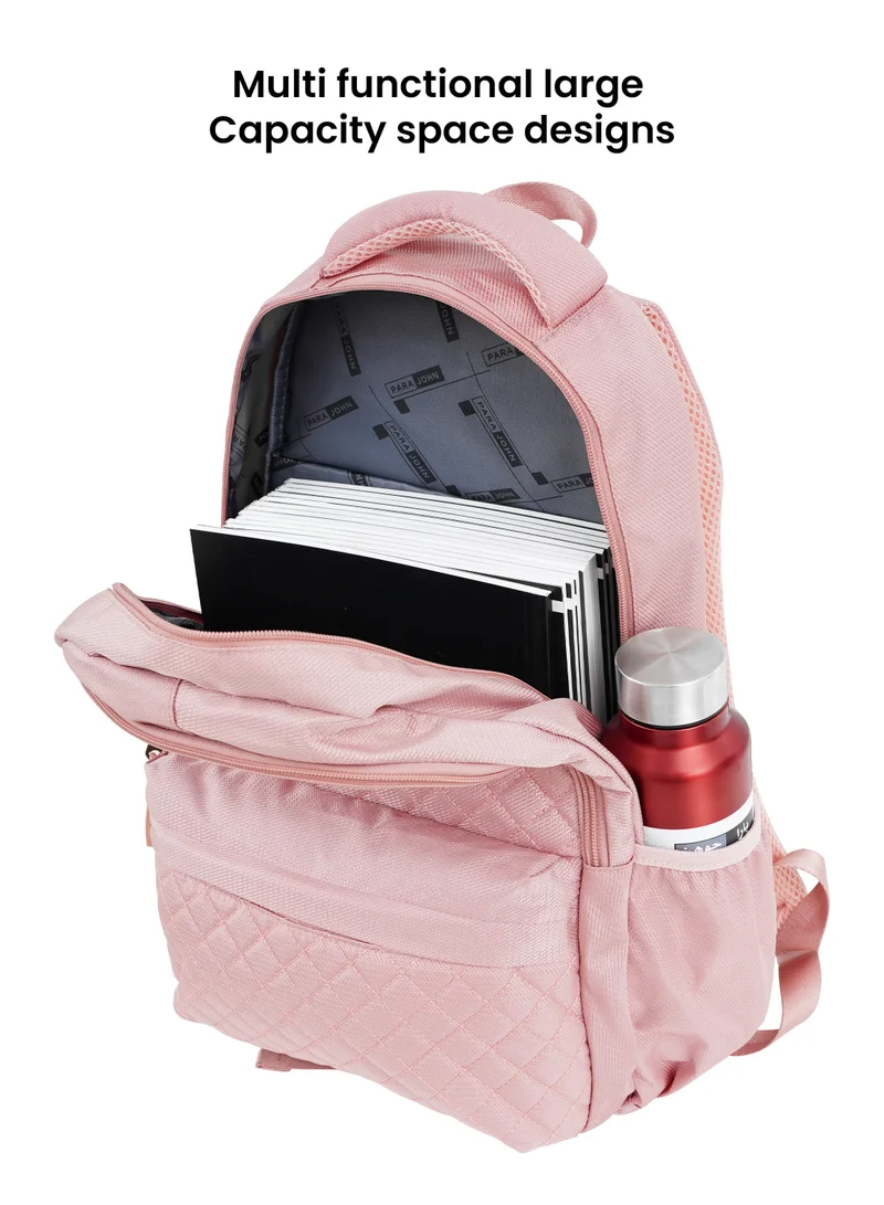 PARAJOHN 19 Backpack 28L Premium Nylon 18\" inches Water Resistant Daily Use Travel Laptop Backpack for Men & Women pink  | Best Price UAE