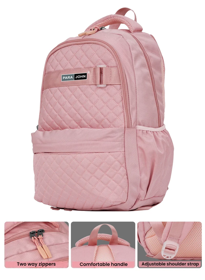 PARAJOHN 19 Backpack 28L Premium Nylon 18\" inches Water Resistant Daily Use Travel Laptop Backpack for Men & Women pink  | Best Price UAE