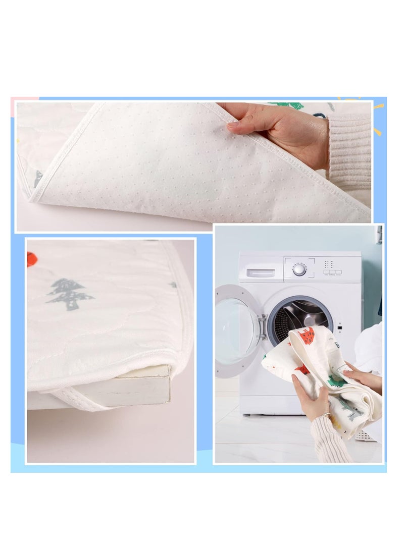 SYOSI Potty Training Bed Pad Bed Protector for Kids Bed Wetting Mattress Protector Waterproof Protection Toddler Bed Wetting Mats Fits Single Size Bed Dinosaur for Boys and Girls 70X90CM  - Image 4
