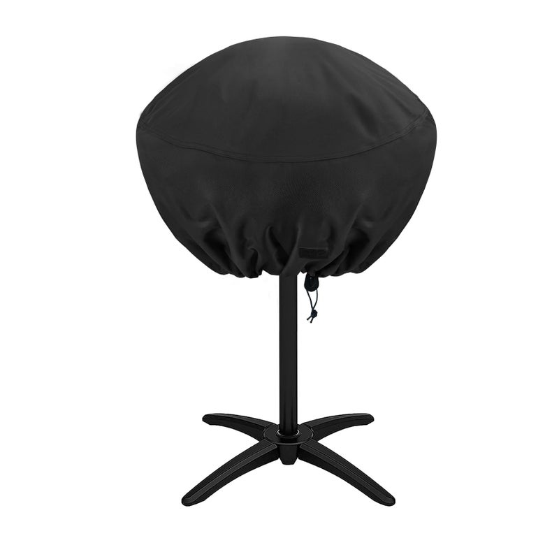 NettyPro Grill Cover for George Foreman, Waterproof Heavy Duty Outdoor Indoor Electric Portable Stand Small Grill Cover for Char-Broil, Cuisinart, Homewell, Weber and More, Black - Image 1