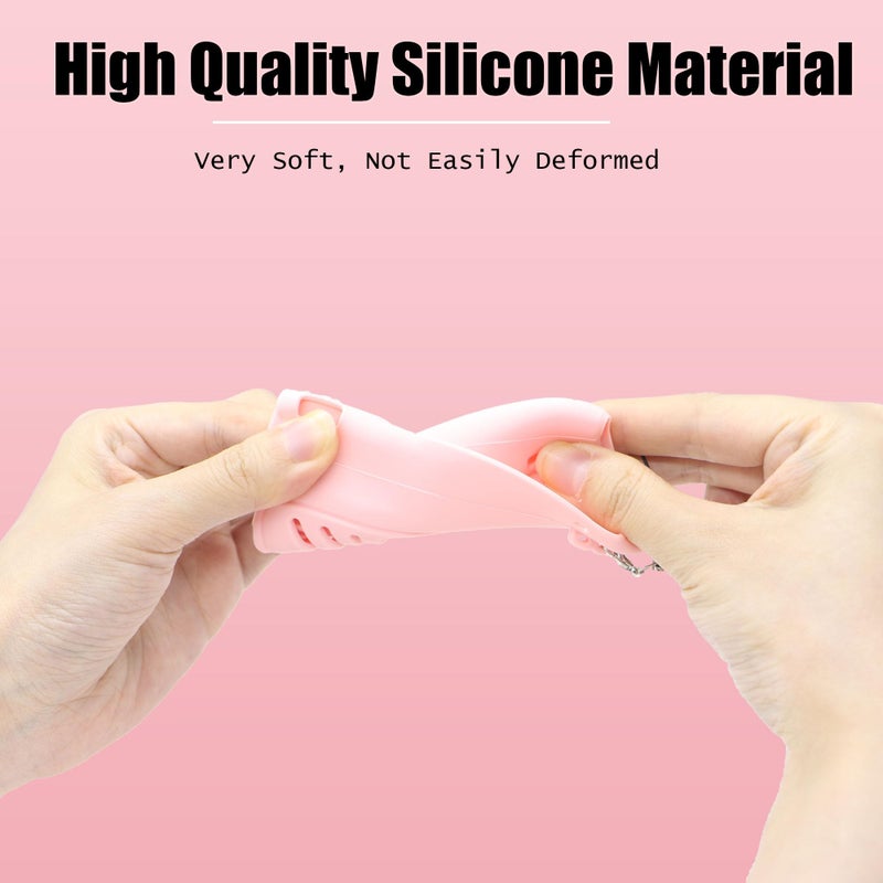 PCTC Pocket 3 Silicone Protective Case Cover, Scratch-Resistant Sleeve Shockproof Full Body Skin with Lens Protector,Cat Paw Print Design in Blush Pink for Cute OSMO Pocket 3 Style Accessories (Pink) - Image 4