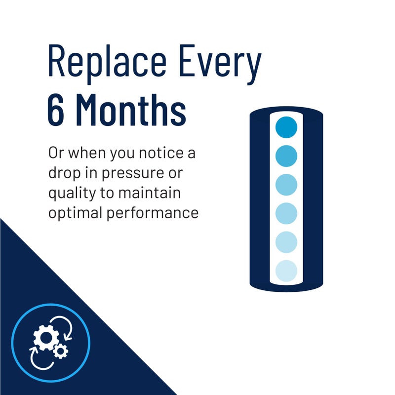 Pentek فلتر مياه كربوني من بنتير بنتيك EPM-10، 10 بوصة، خرطوشة استبدال كتل كربونية معدلة تحت الحوض مع فلتر كربون نشط مسحوق ملتصق (PAC)، 10" × 2.5"، 10 ميكرون - Image 3