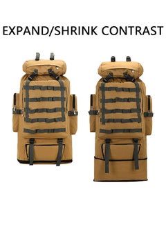 GROIC Hiking Backpack 100L Mountain Climbing Camping Bags Waterproof Rain Cover Extralarge Capacity 30 Inches Brown  - Image 3