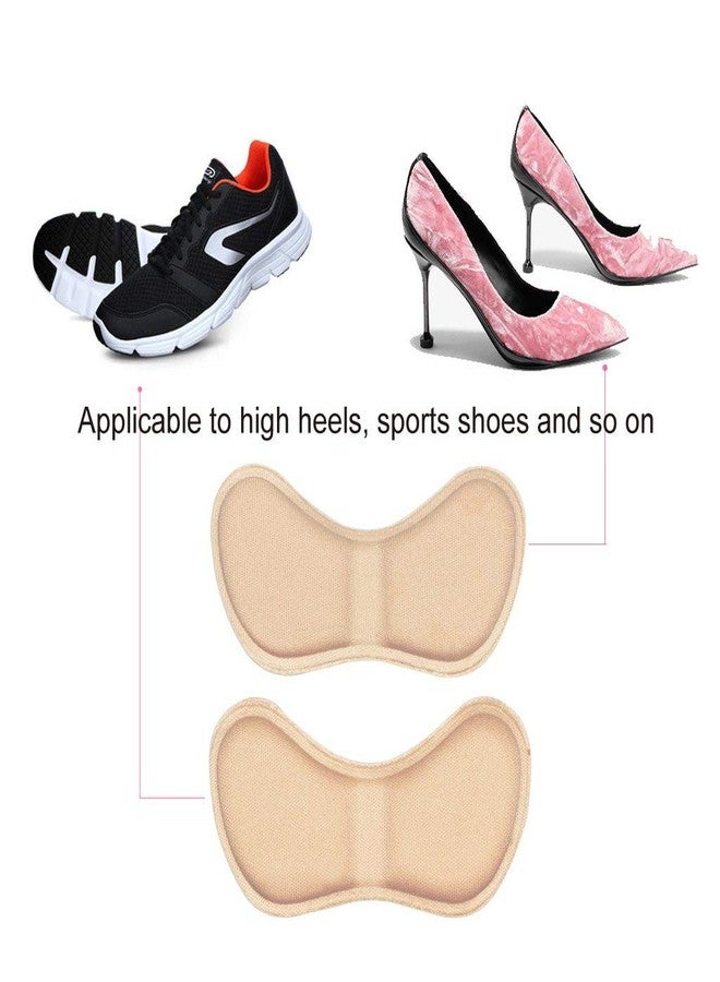 SEFLICA 2 Pairs Extra Soft Heel Pads Heel Grips Liner Cushions Inserts For Loose Shoes Self-Adhesive Heel Cushion For Unisex Shoes Prevent Blisters,Pain Heels Liners ( Heel Liner,2 Pair ),Black,Beige - Image 5