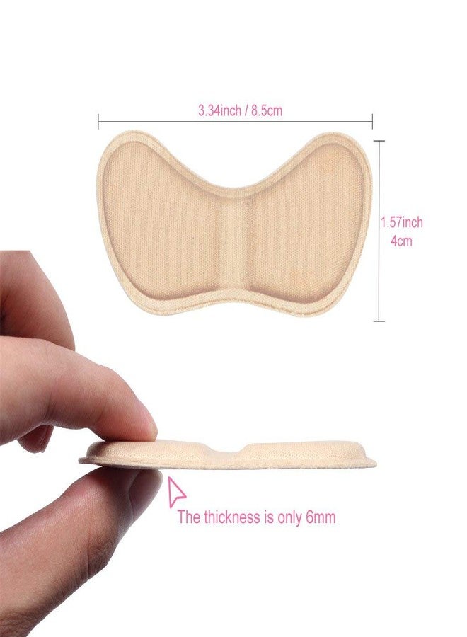 SEFLICA 2 Pairs Extra Soft Heel Pads Heel Grips Liner Cushions Inserts For Loose Shoes Self-Adhesive Heel Cushion For Unisex Shoes Prevent Blisters,Pain Heels Liners ( Heel Liner,2 Pair ),Black,Beige - Image 2
