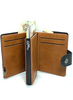 Classic Milano Classic Milano Faux Leather RFID Blocking Pop Up Wallet for Men and Women - Automatic Card Holder Wallet with Pop-up Design - Secure, Compact Credit Card Holder for Men - Stylish Wallet for Men & Women’s RFID Card Wallet  - Image 2