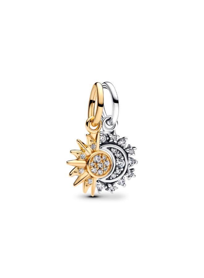PANDORA Splittable Sun & Moon Dangle Charm - Image 1