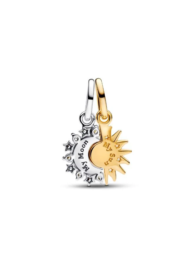 PANDORA Splittable Sun & Moon Dangle Charm