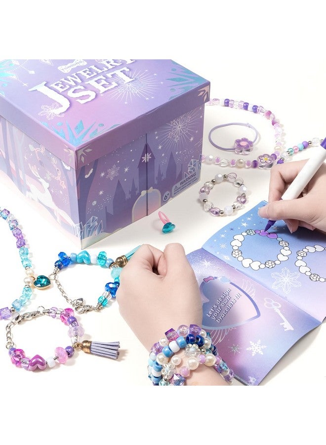 Tomons Gifts For Girls Ages 6-12, Frozen Bracelet Making Kit - Spark Creativity Imagination, Birthday Christmas Craft Gifts Ideas For 6 7 8 10 11 12 Year Old Girl - Image 4