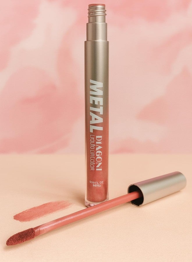 ماسيبو يو أس أيه أحمر شفاه سائل فاخر من ماسيبو يو إس إيه، لون ميتال ديوني - سهل التطبيق للغاية، بلمسة نهائية لامعة، يدوم طويلاً لإطلالة شفاه متألقة - Image 1