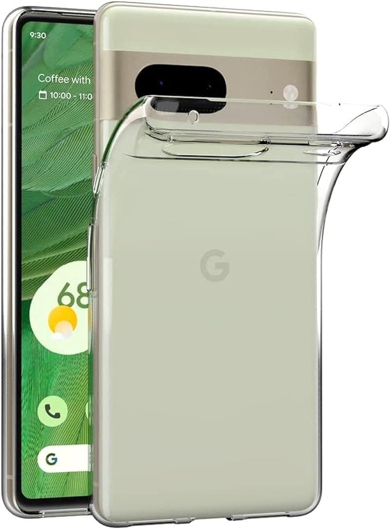 مايجين جراب لهاتف Google Pixel 7 مقاس 6.3 بوصة مصنوع من مادة TPU الناعمة والمطاطية والجل وغطاء خلفي شفاف