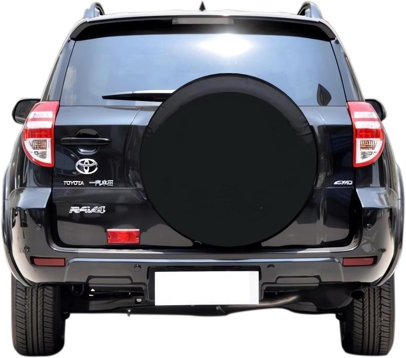 Aolowewin غطاء الإطار الاحتياطي الأسود، غطاء العجلة الاحتياطي لتويوتا RAV4، هوندا CR-V، جيب ليبرتي، سيارات الدفع الربوي فورد برونكو، واقي غطاء الإطار المضاد للغبار (M: 225/65R17، 235/55R18، 235/65R17) - Image 1