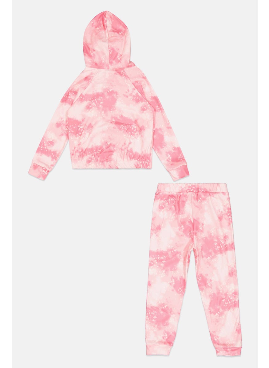 Body Glove - Toddlers Girl 2 Pieces Sweatshirt And Pajama Set, Pink Combo - Image 1