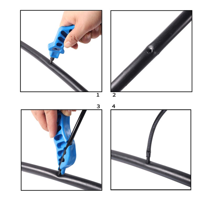 FULAIERGD 2-in-One Drip Irrigation Tubing Hole Punch Fitting Insertion Tools Drip Tube Hole Punch for Easier 1/4" Inch Fitting & Emitter Insertion (Pro Punch Tool Sets) - Image 3