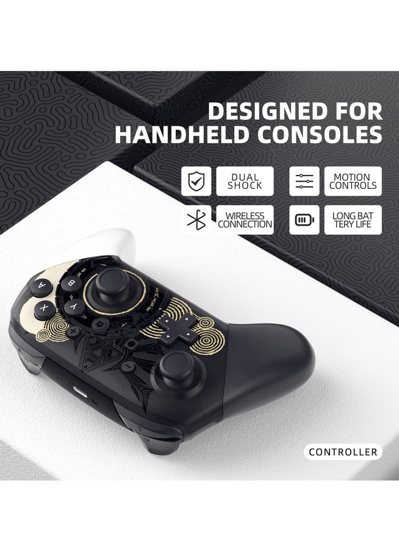 Houmt Switch Pro Controller Enhanced Wireless Pro Controller Compatible with Nintendo Switch Lite OLED Remote Gamepad with Joystick Dual Vibration Motion and Wake up Function - Image 3