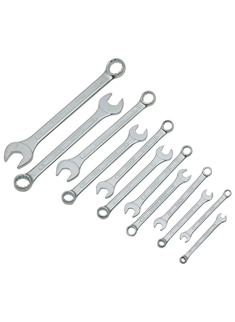 Stanley STANLEY 70964E 12Piece Chrome Vanadium Steel Combination Spanner Set with MaxiDrive System Anti  - Image 3