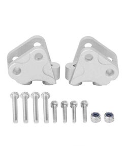 Dilwe Rc Link Mount Front Rear Lower Shock Linkage Link Mount Compatible With Scx10Ii Axial Rc Car(Silver)  - Image 2