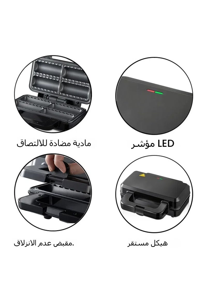 Home Sausage Grill Hot Dog Machine Sausage Machine Breakfast Machine Sandwich Machine Waffle Maker British Spec - Image 3