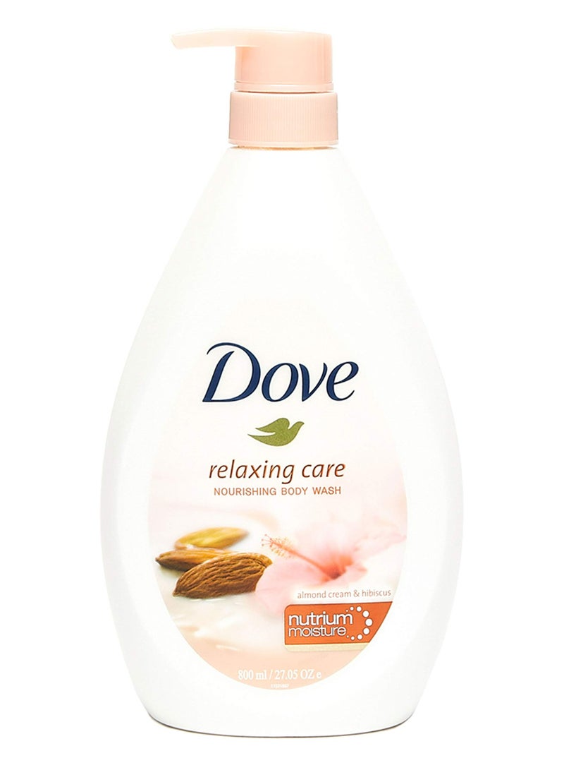 Dove Relaxing Almond Care Nourishing Body Wash 800 ML