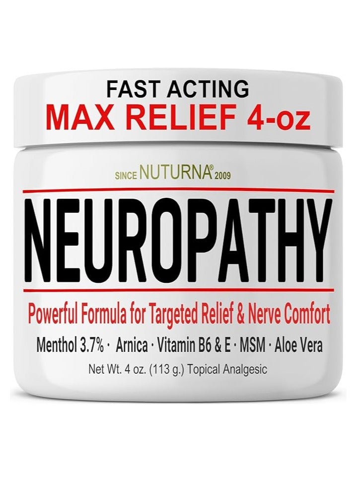 نوتورنا كريم تخفيف الأعصاب للاعتلال العصبي، خالي من البارابين، 4 أونصة
