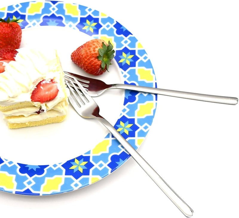 AYKDWW Dinner Forks8 pieces 304 stainless steel fork set longer handlesdishwasher washable silver mirrorflatware forkdinner forkseasy to clean811inchesUse for HomeKitchen or Restaurant - Image 5